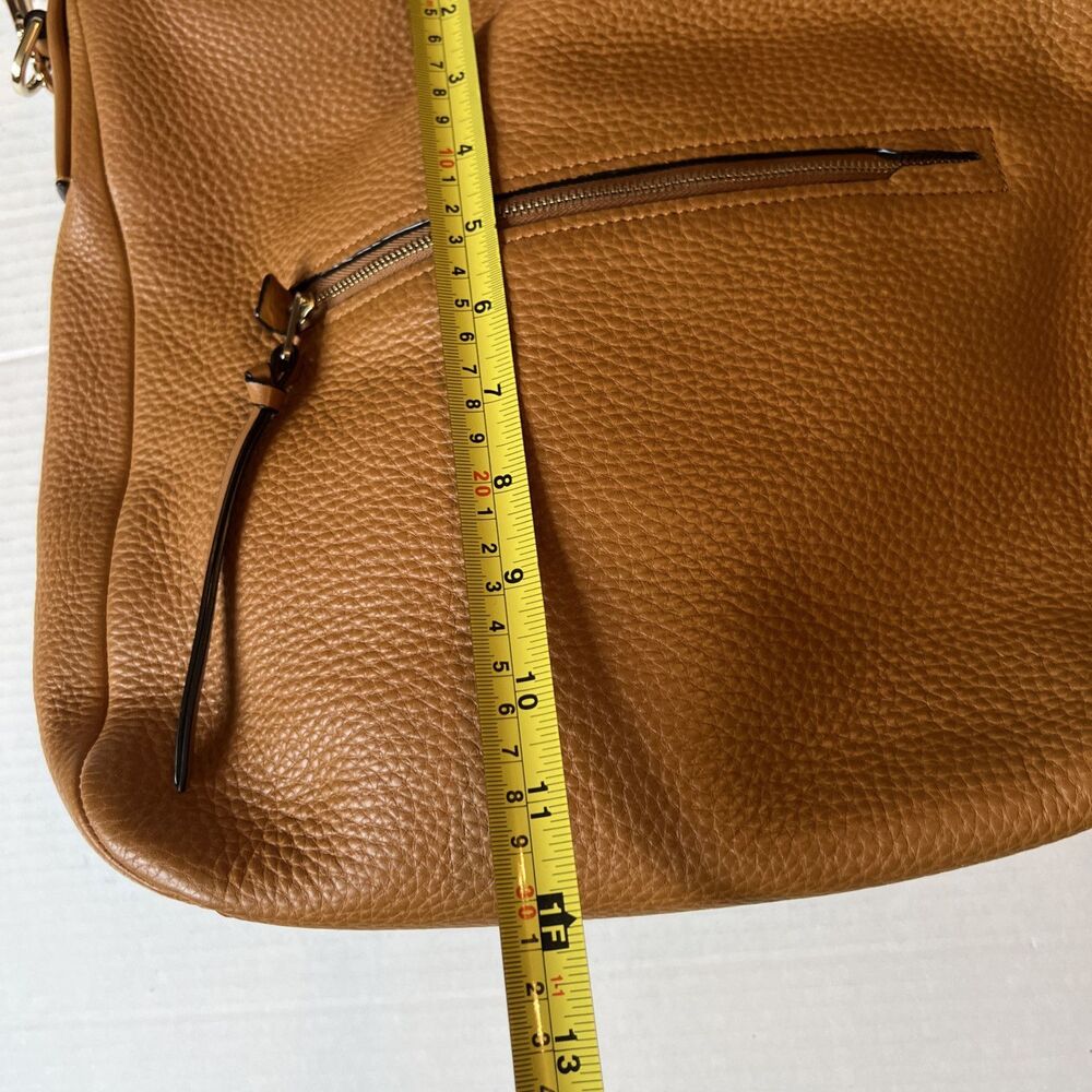 Coach Soft Brown Pebbled Leather Shoulder Bag Bleecker Model 31623 - Picture 6 of 13